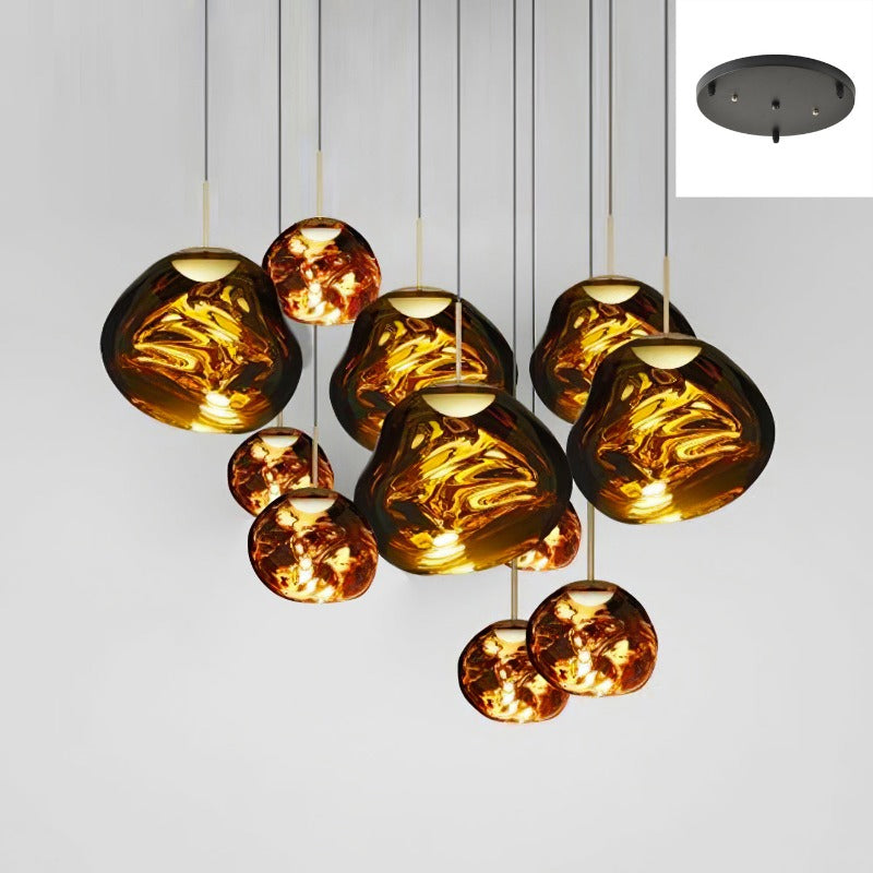 Olvoria | Multi-Arm Pendant Light | Sculptural Melt Design