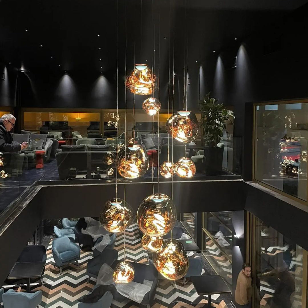 Olvoria | Multi-Arm Pendant Light | Sculptural Melt Design