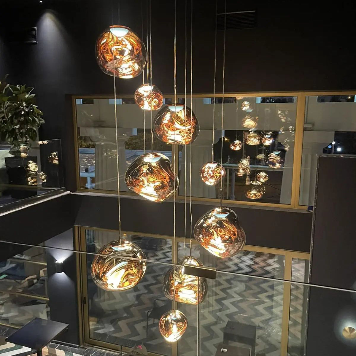 Olvoria | Multi-Arm Pendant Light | Sculptural Melt Design