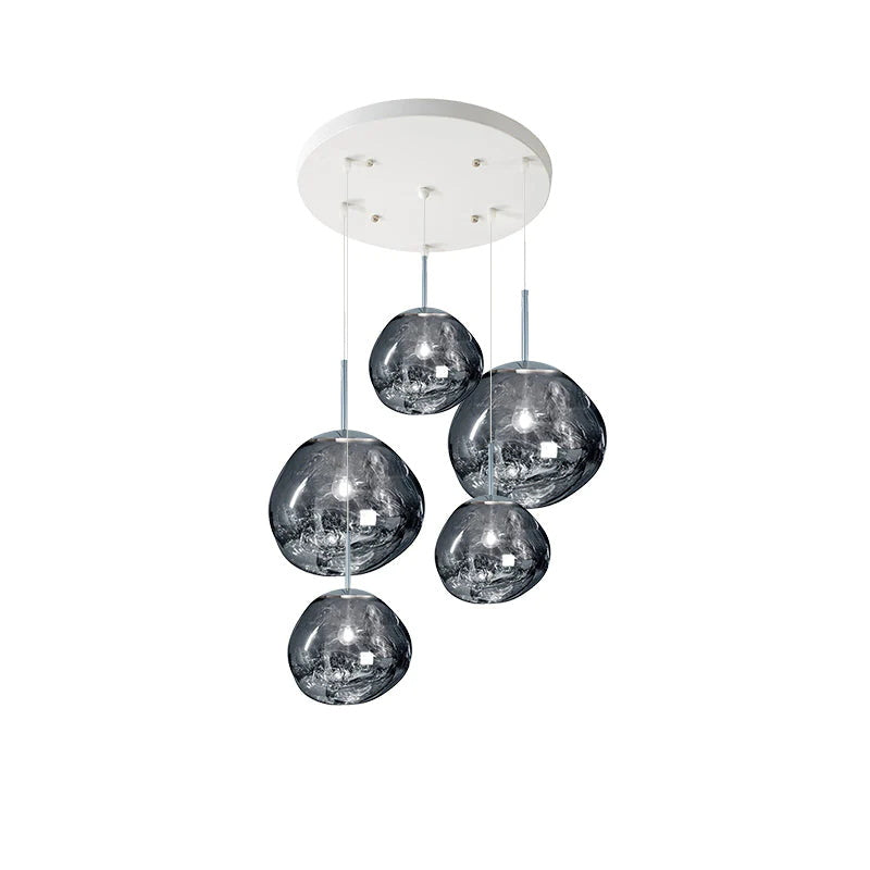 Olvoria | Multi-Arm Pendant Light | Sculptural Melt Design