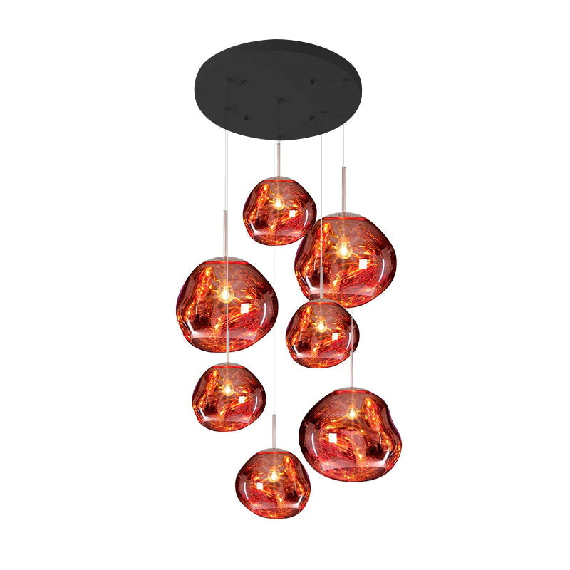 Olvoria | Multi-Arm Pendant Light | Sculptural Melt Design
