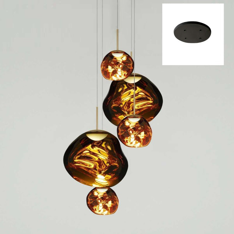 Olvoria | Multi-Arm Pendant Light | Sculptural Melt Design