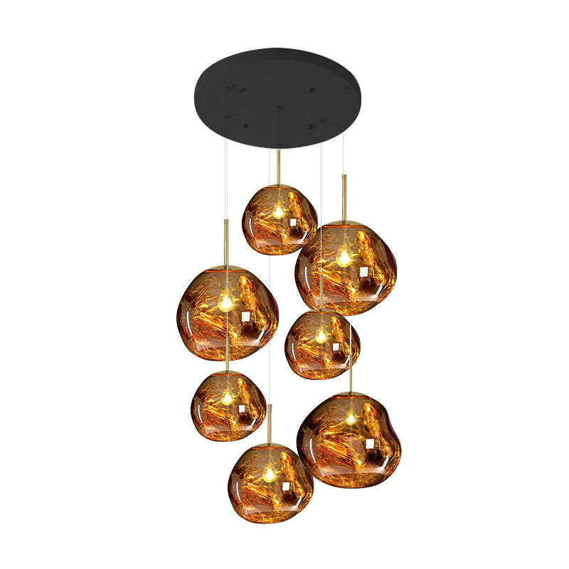 Olvoria | Multi-Arm Pendant Light | Sculptural Melt Design