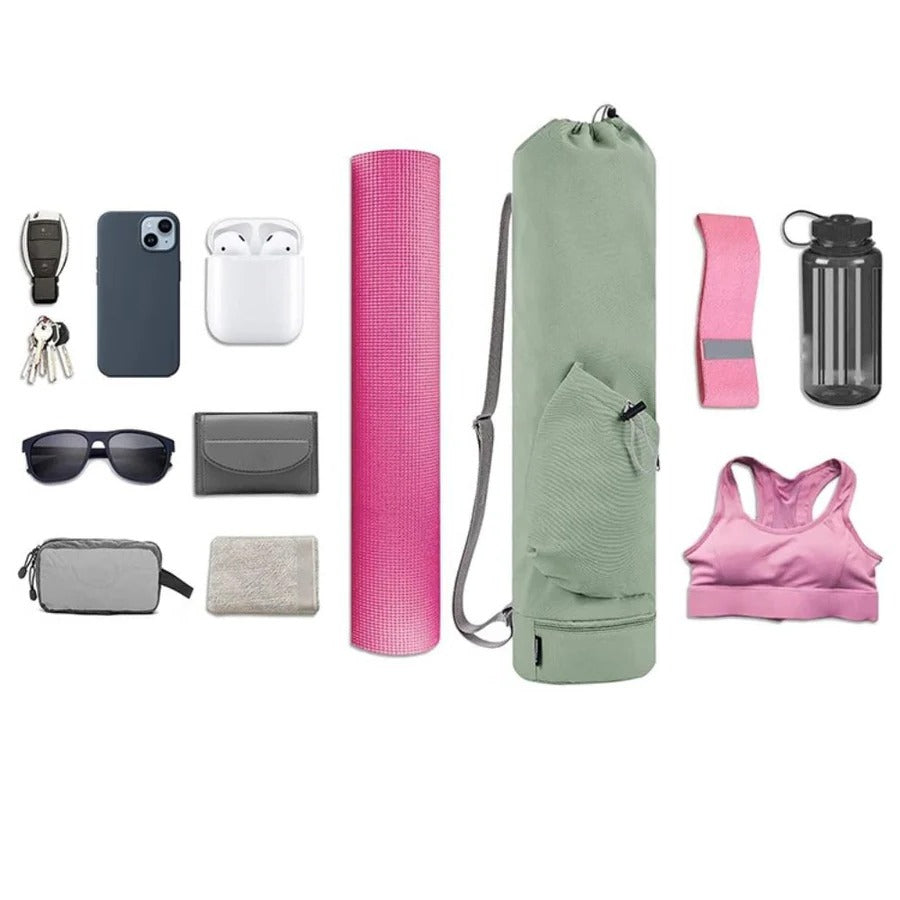 Olvoria | Multi Purpose Yoga Mat Bag with Wet Storage