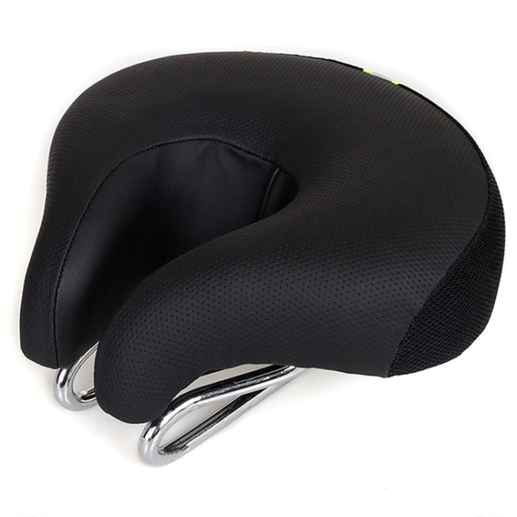 Olvoria | Noseless Bicycle Seat Mountain Bike Thick Soft Padding (Black)