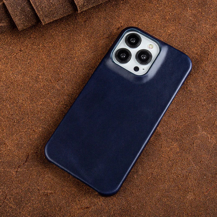 Olvoria | Oil Wax Genuine Leather Apple iPhone Case