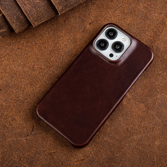 Olvoria | Oil Wax Genuine Leather Apple iPhone Case