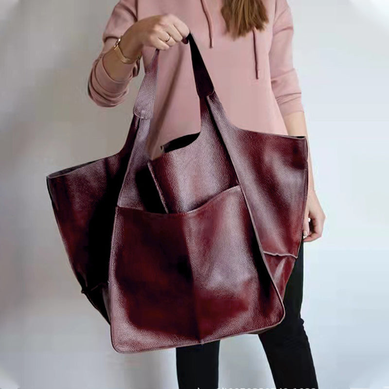 Olvoria | Oversized Leather Weekend Bags