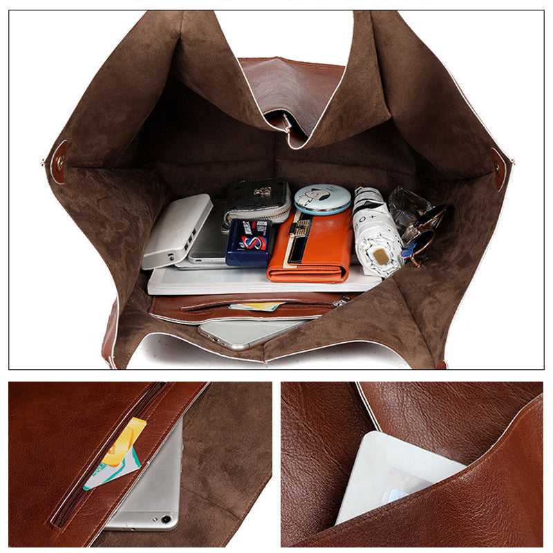 Olvoria | Oversized Leather Weekend Bags