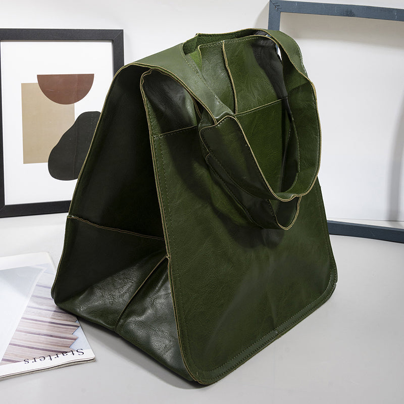 Olvoria | Oversized Leather Weekend Bags