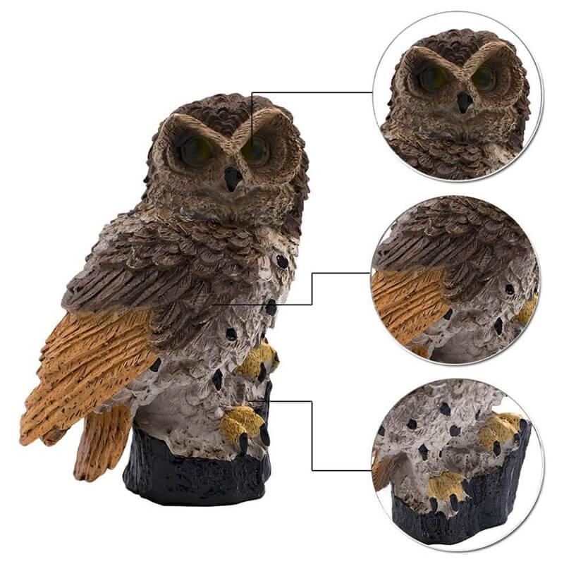 Olvoria | Owl Garden Lamp with Solar Energy - OwlGlow