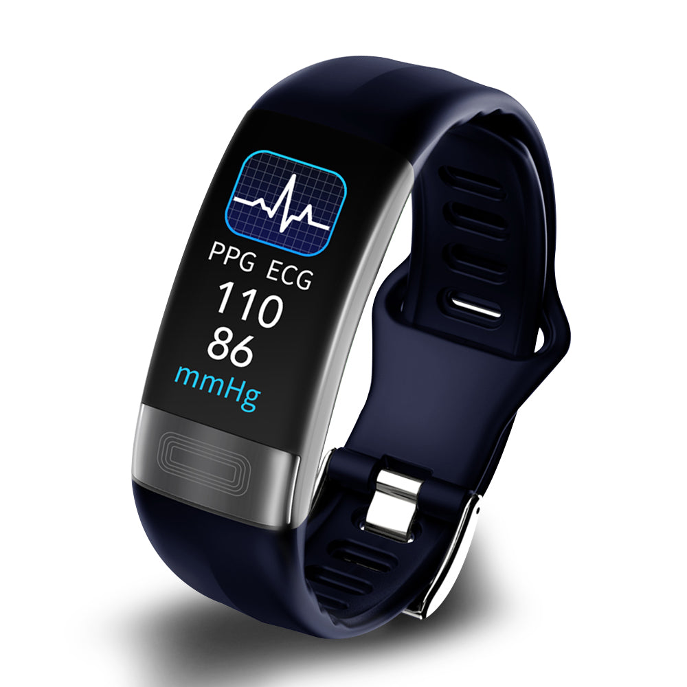 Olvoria | P11 Plus Health Tracker | Professional ECG & Blood Pressure Monitoring | HRV Analysis with Lorenz Scatter Plot | SpO2 & Sleep Screening | IP67 Waterproof | Cycle Tracking
