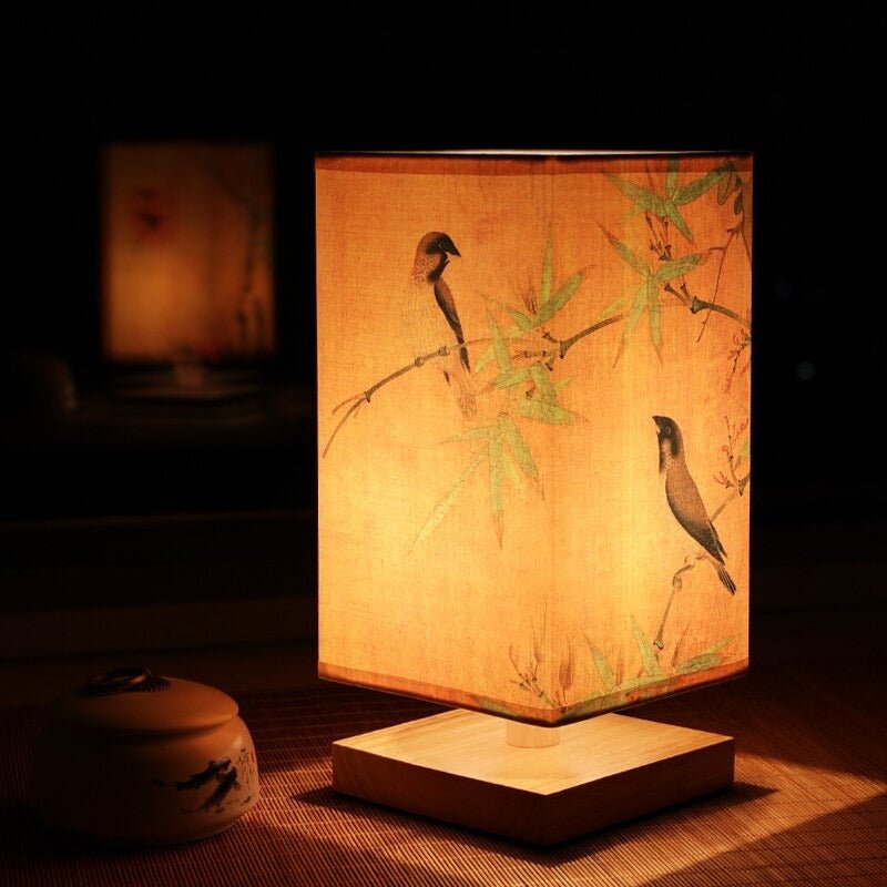 Olvoria | Paper Table Lamp | Japanese Scandinavian Style | Warm Light