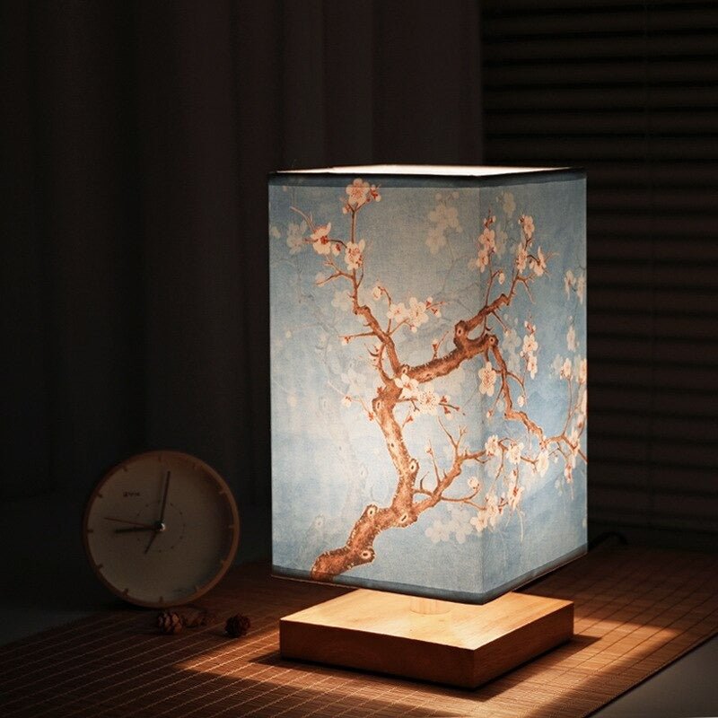 Olvoria | Paper Table Lamp | Japanese Scandinavian Style | Warm Light