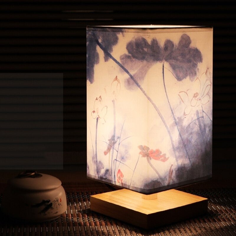 Olvoria | Paper Table Lamp | Japanese Scandinavian Style | Warm Light