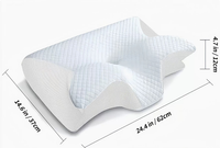 Olvoria | Almohada para apnea del sueño y alivio del ronquido – Almohada ergonómica de espuma viscoelástica antironquidos para mejor respiración y soporte de sueño profundo