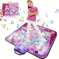 Olvoria | Tapis de danse rose pour enfants avec fonction de score et jeux rythmiques – Sans TV – Tapis DanceFun