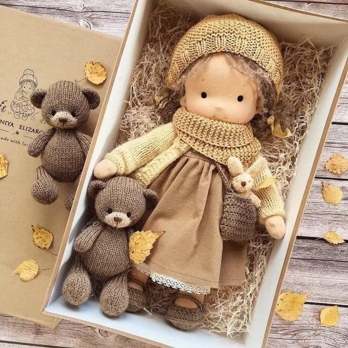 Olvoria Poppi | Handcrafted Waldorf Cuddle Doll | Soft, Organic & Non-Toxic