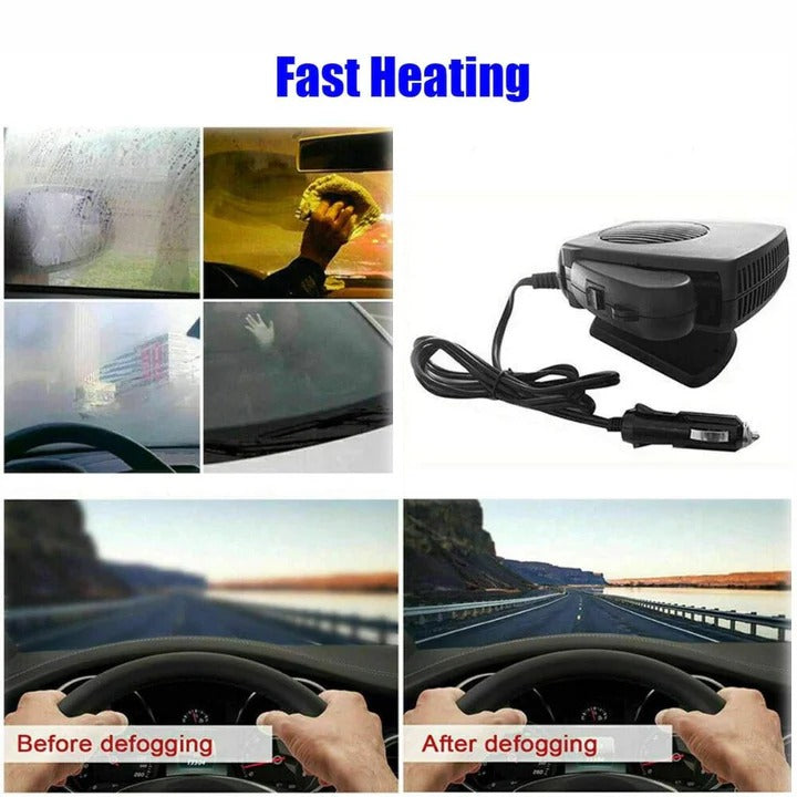 Olvoria | Portable 12V 150W/300W Ceramic Car Heater and Defroster