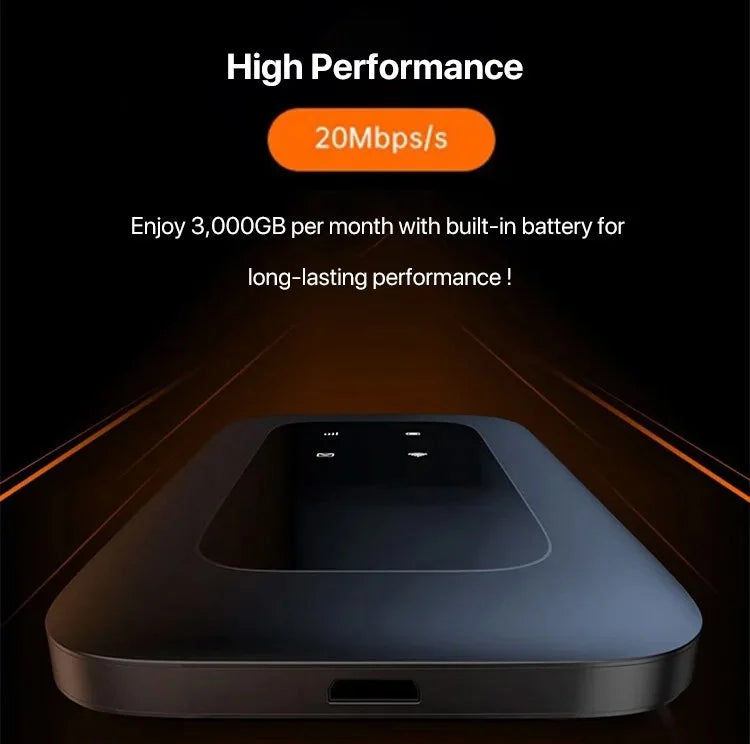Olvoria | Portable 5G WiFi Router – High-Speed Mobile Wireless Internet Connection