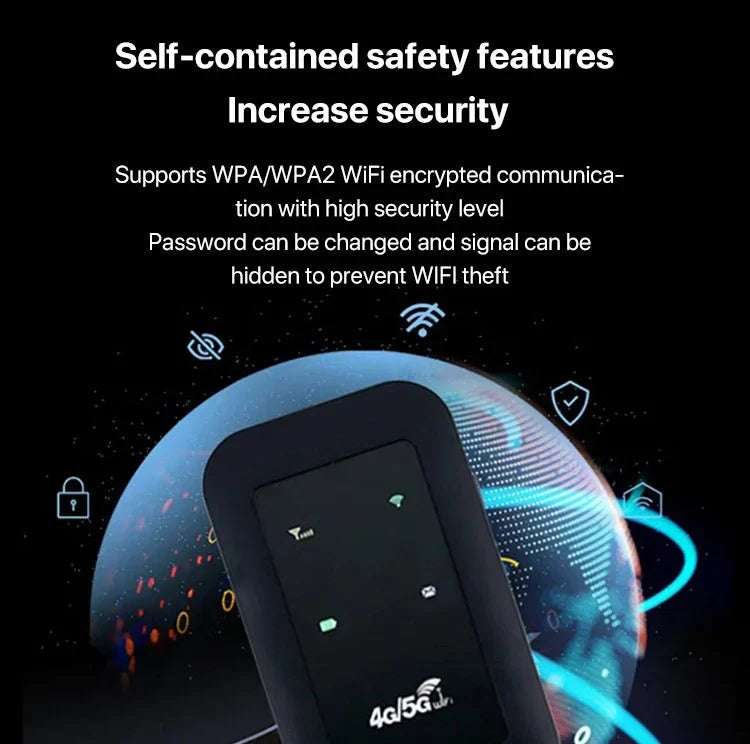 Olvoria | Portable 5G WiFi Router – High-Speed Mobile Wireless Internet Connection