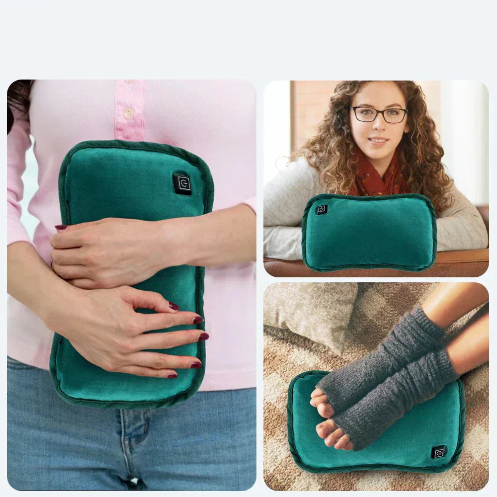Olvoria | Portable Heating Pad | 30x20 cm | Fast Heating, Multipurpose Hand/Body Warmer