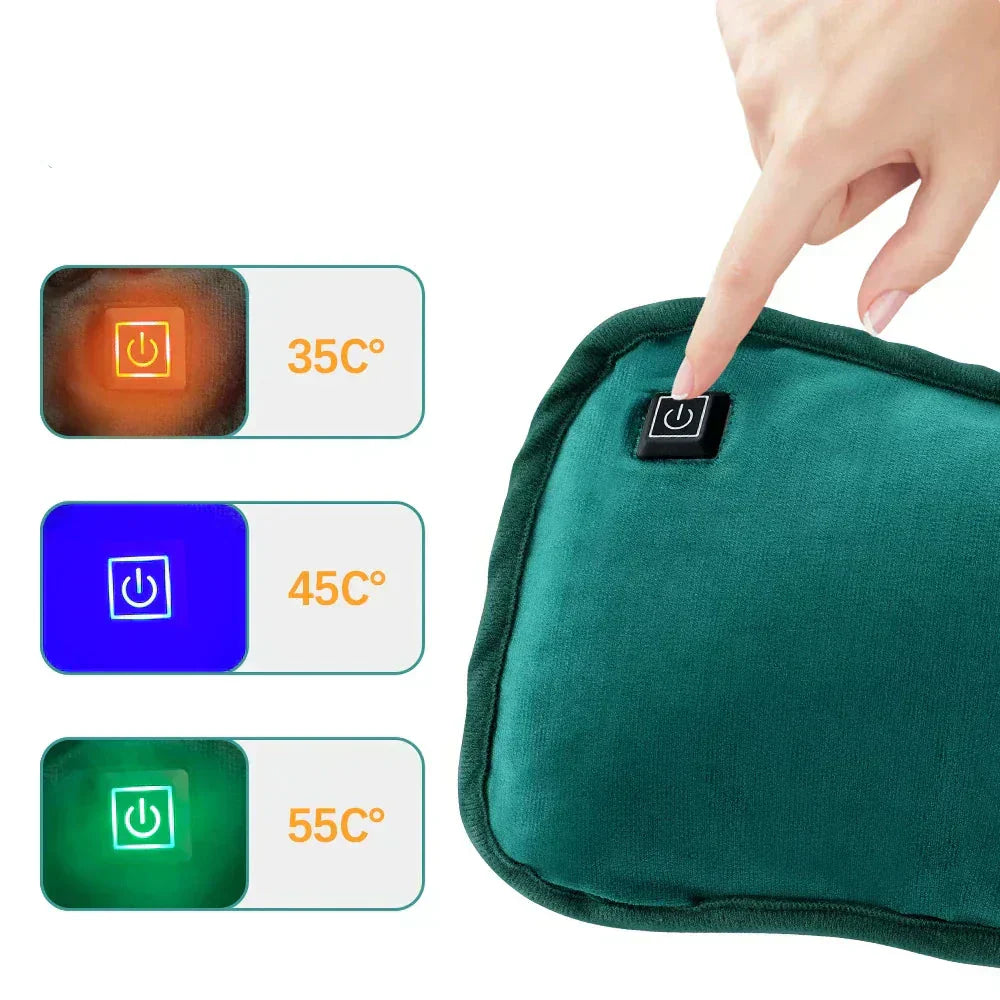 Olvoria | Portable Heating Pad | 30x20 cm | Fast Heating, Multipurpose Hand/Body Warmer
