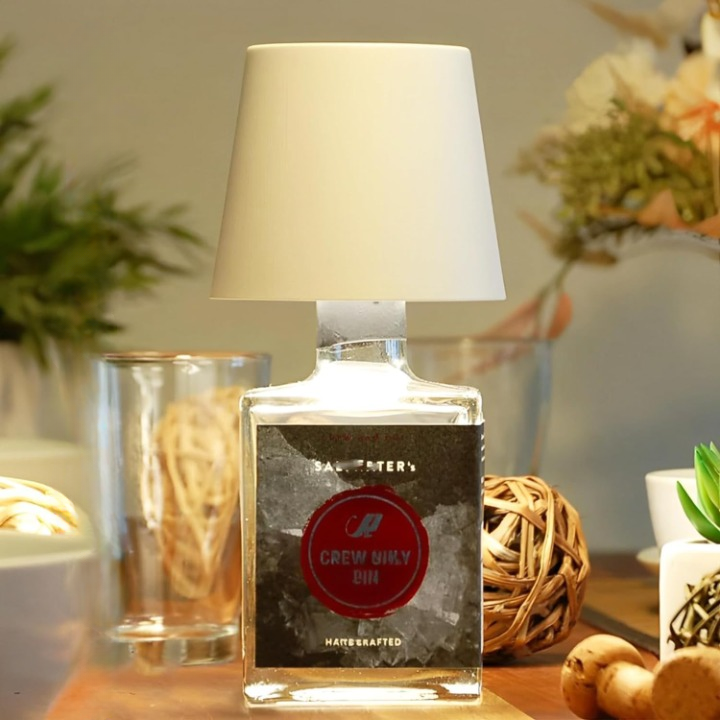 Olvoria | Portable LED Bottle Lamp with Touch Control