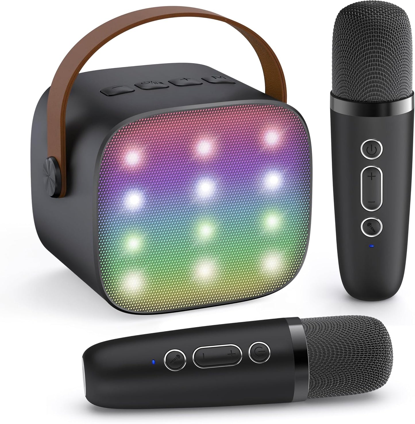 Olvoria | Portable Mini Karaoke Machine with Bluetooth Speaker and 2 Wireless Microphones – Veylo