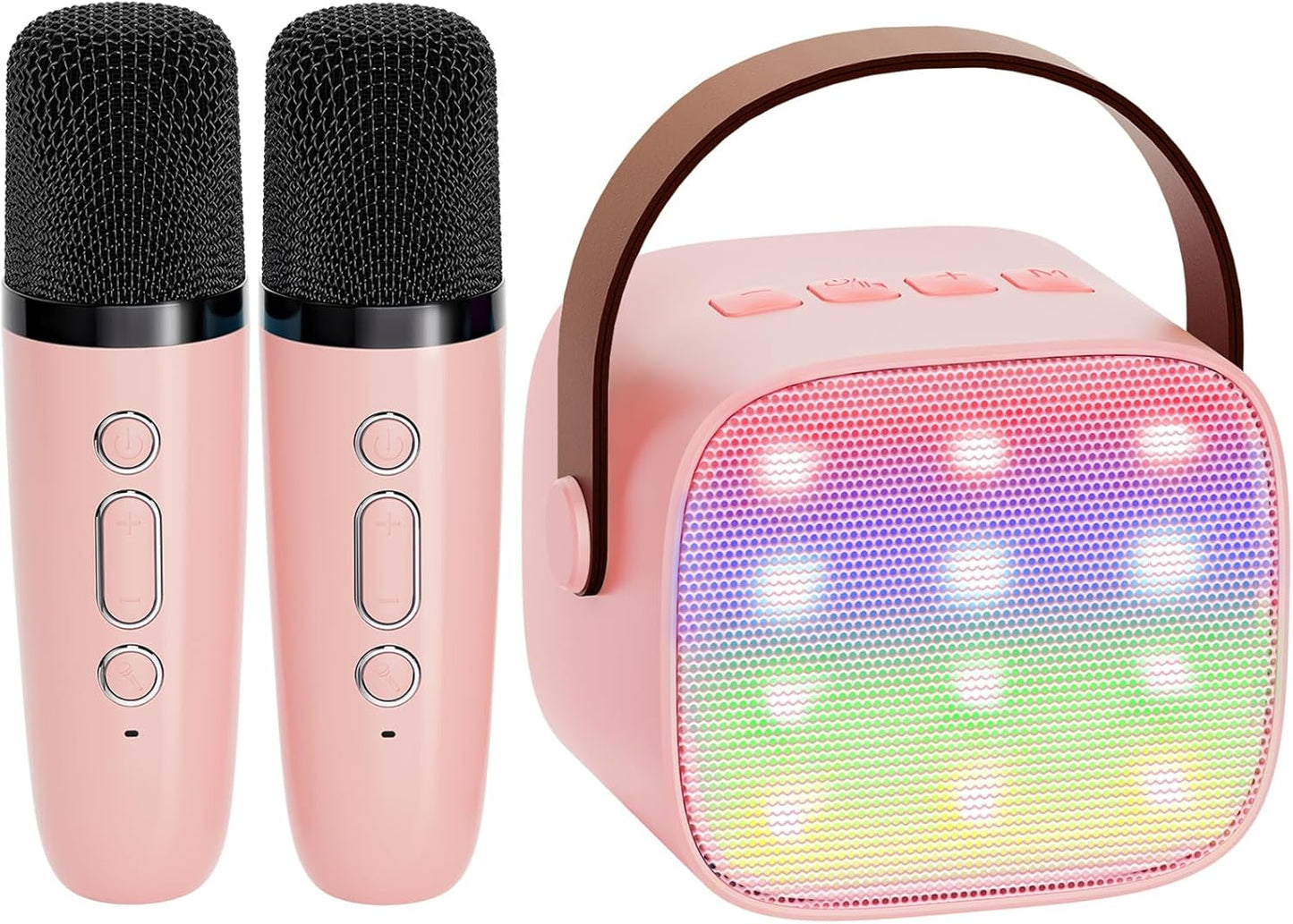 Olvoria | Portable Mini Karaoke Machine with Bluetooth Speaker and 2 Wireless Microphones – Veylo