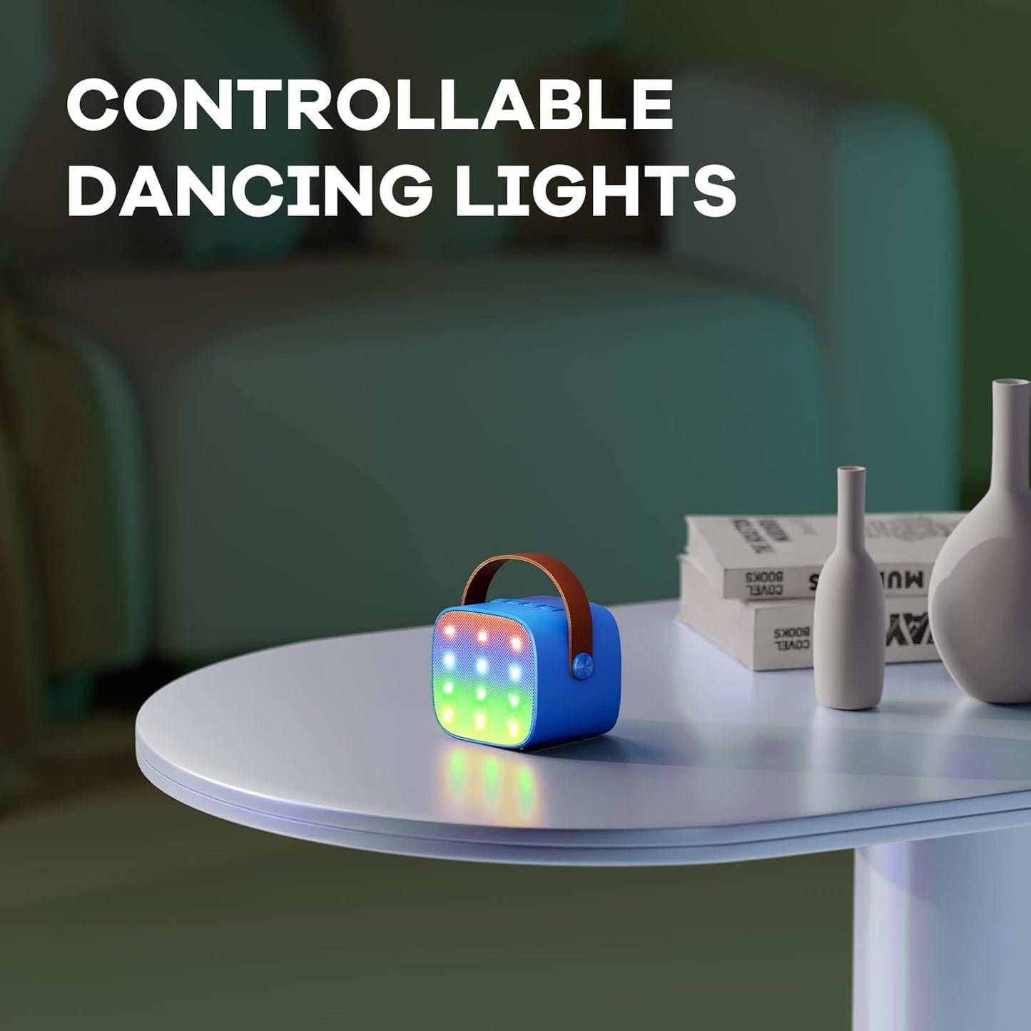 Olvoria | Portable Mini Karaoke Machine with Bluetooth Speaker and 2 Wireless Microphones – Veylo