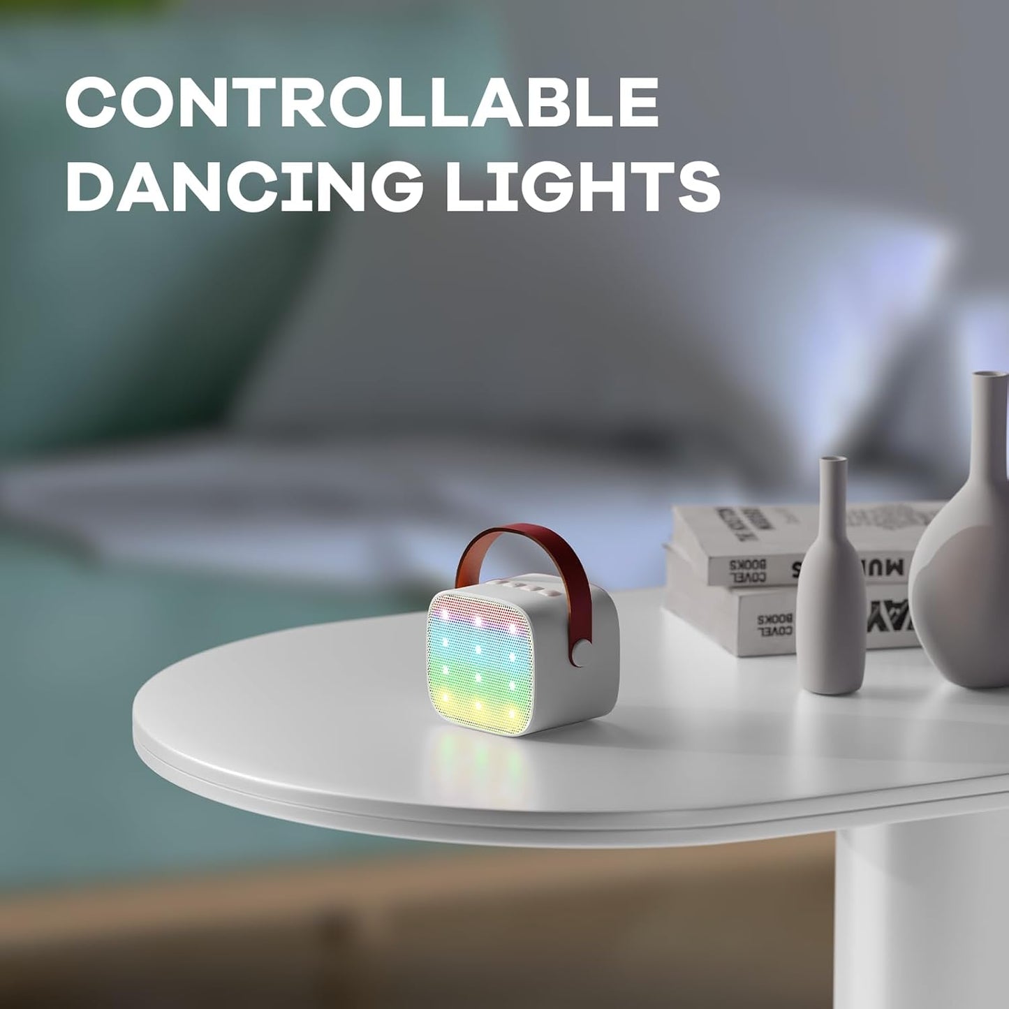 Olvoria | Portable Mini Karaoke Machine with Bluetooth Speaker and 2 Wireless Microphones – Veylo