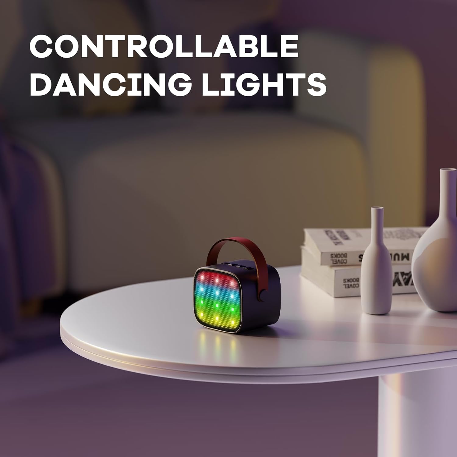Olvoria | Portable Mini Karaoke Machine with Bluetooth Speaker and 2 Wireless Microphones – Veylo