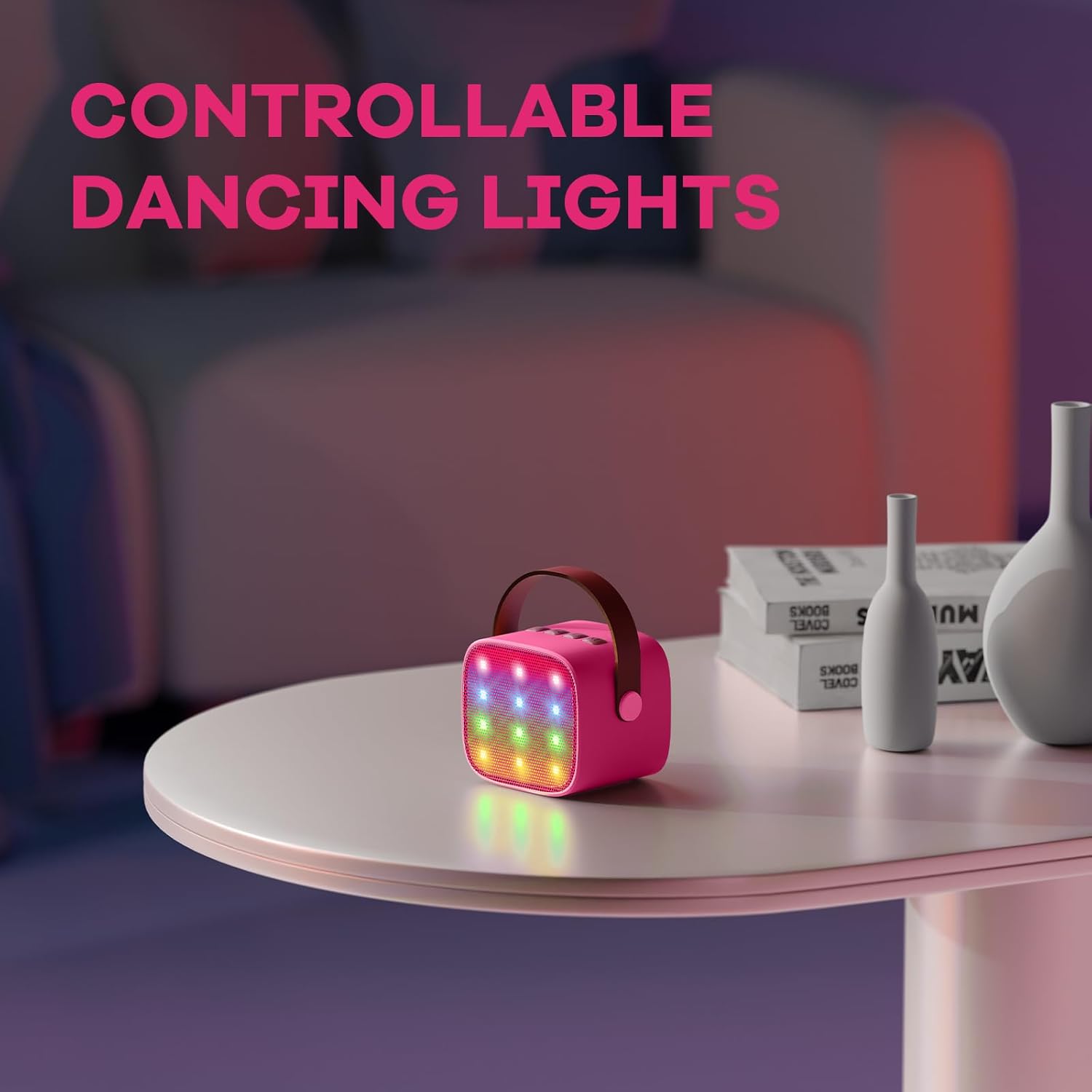 Olvoria | Portable Mini Karaoke Machine with Bluetooth Speaker and 2 Wireless Microphones – Veylo