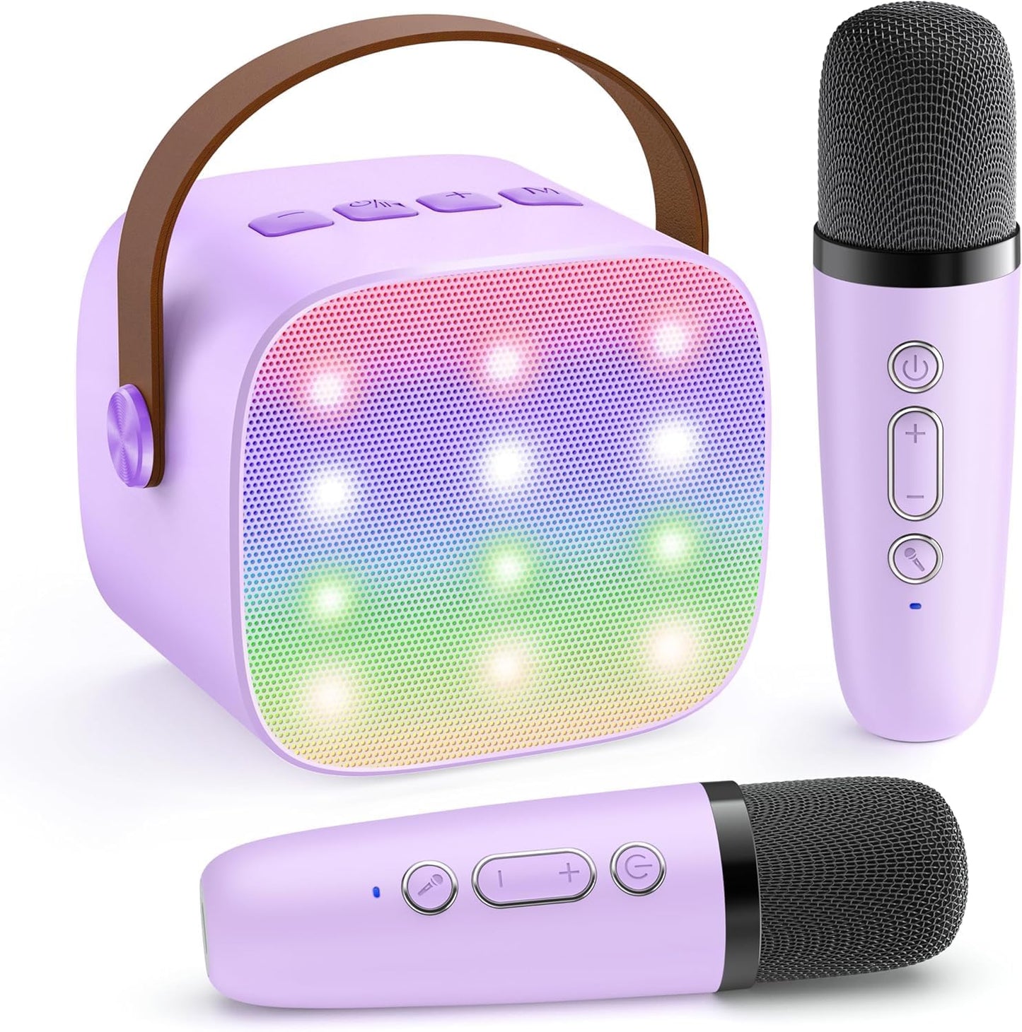 Olvoria | Portable Mini Karaoke Machine with Bluetooth Speaker and 2 Wireless Microphones – Veylo