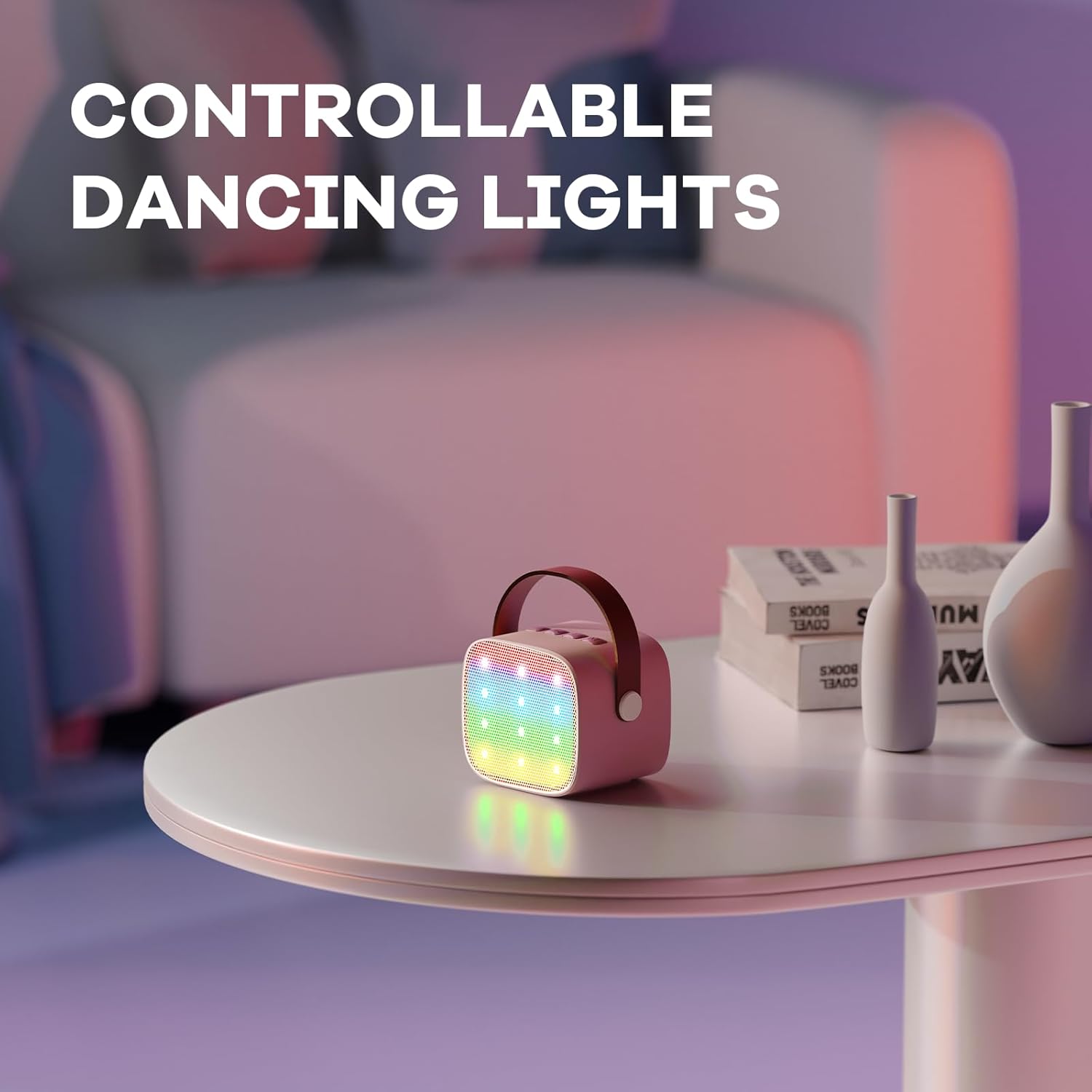 Olvoria | Portable Mini Karaoke Machine with Bluetooth Speaker and 2 Wireless Microphones – Veylo