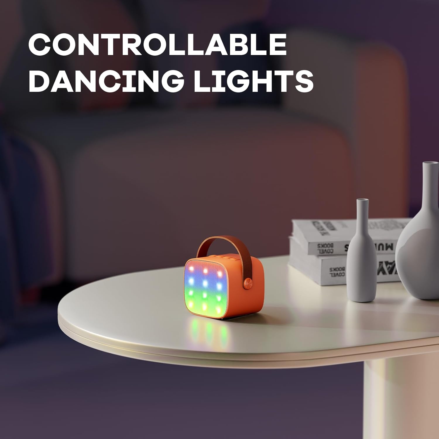 Olvoria | Portable Mini Karaoke Machine with Bluetooth Speaker and 2 Wireless Microphones – Veylo