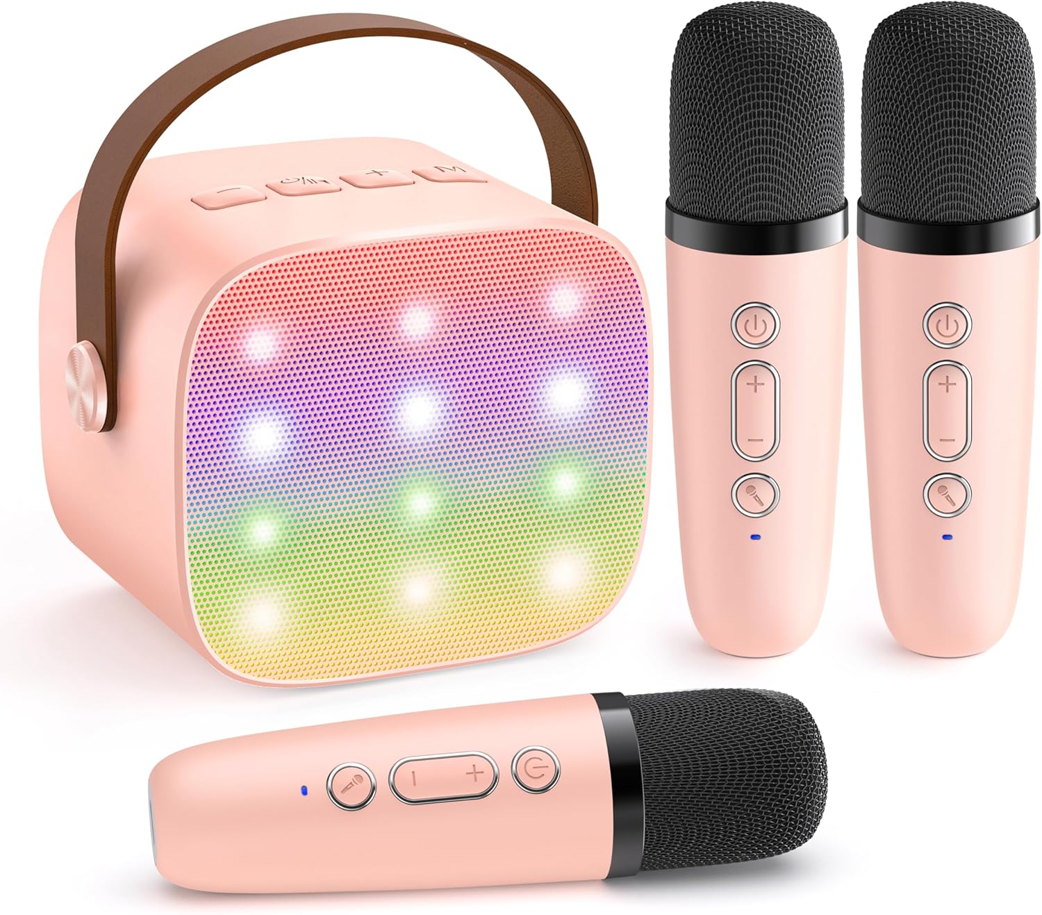 Olvoria | Portable Mini Karaoke Machine with Bluetooth Speaker and 2 Wireless Microphones – Veylo