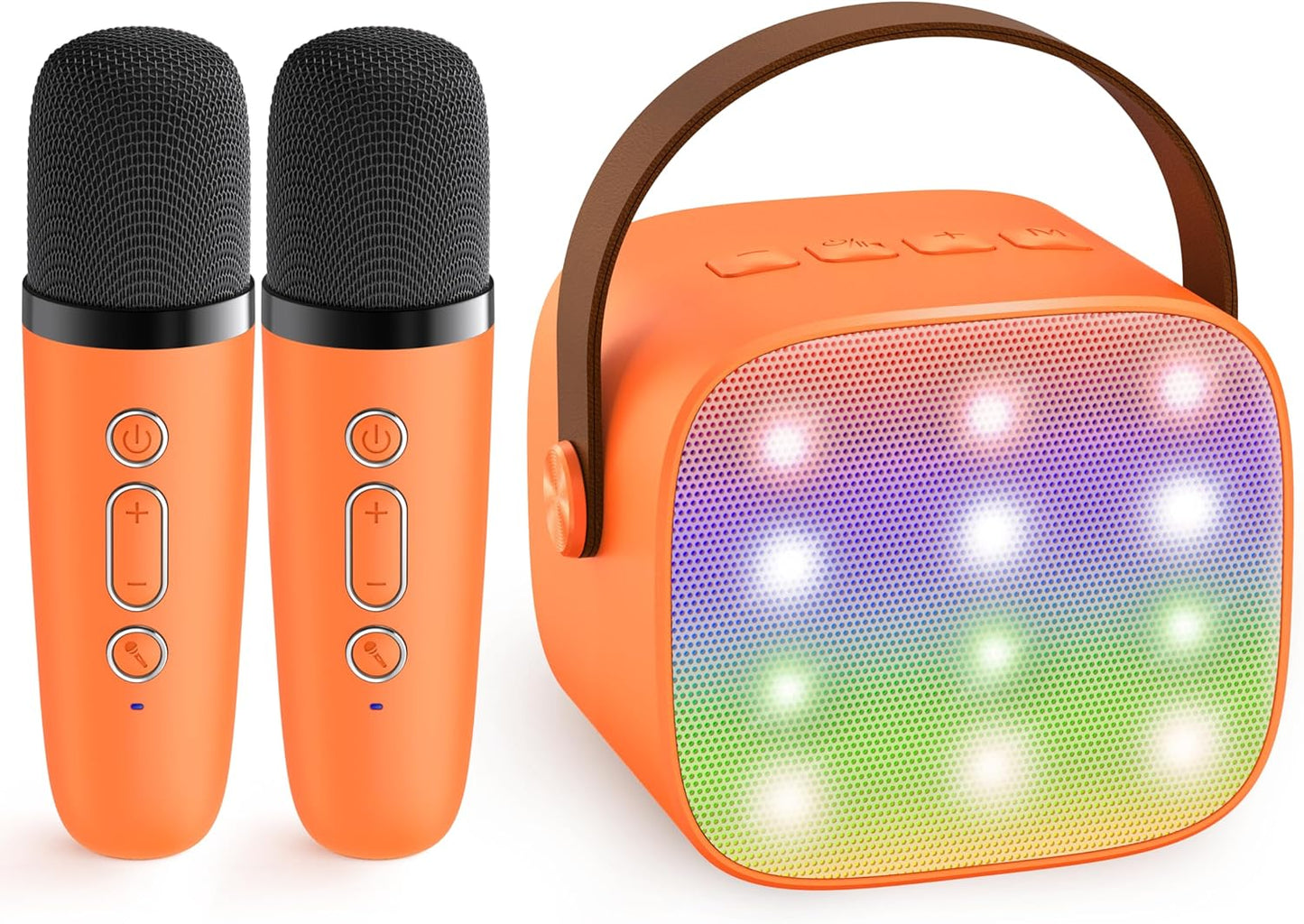 Olvoria | Portable Mini Karaoke Machine with Bluetooth Speaker and 2 Wireless Microphones – Veylo
