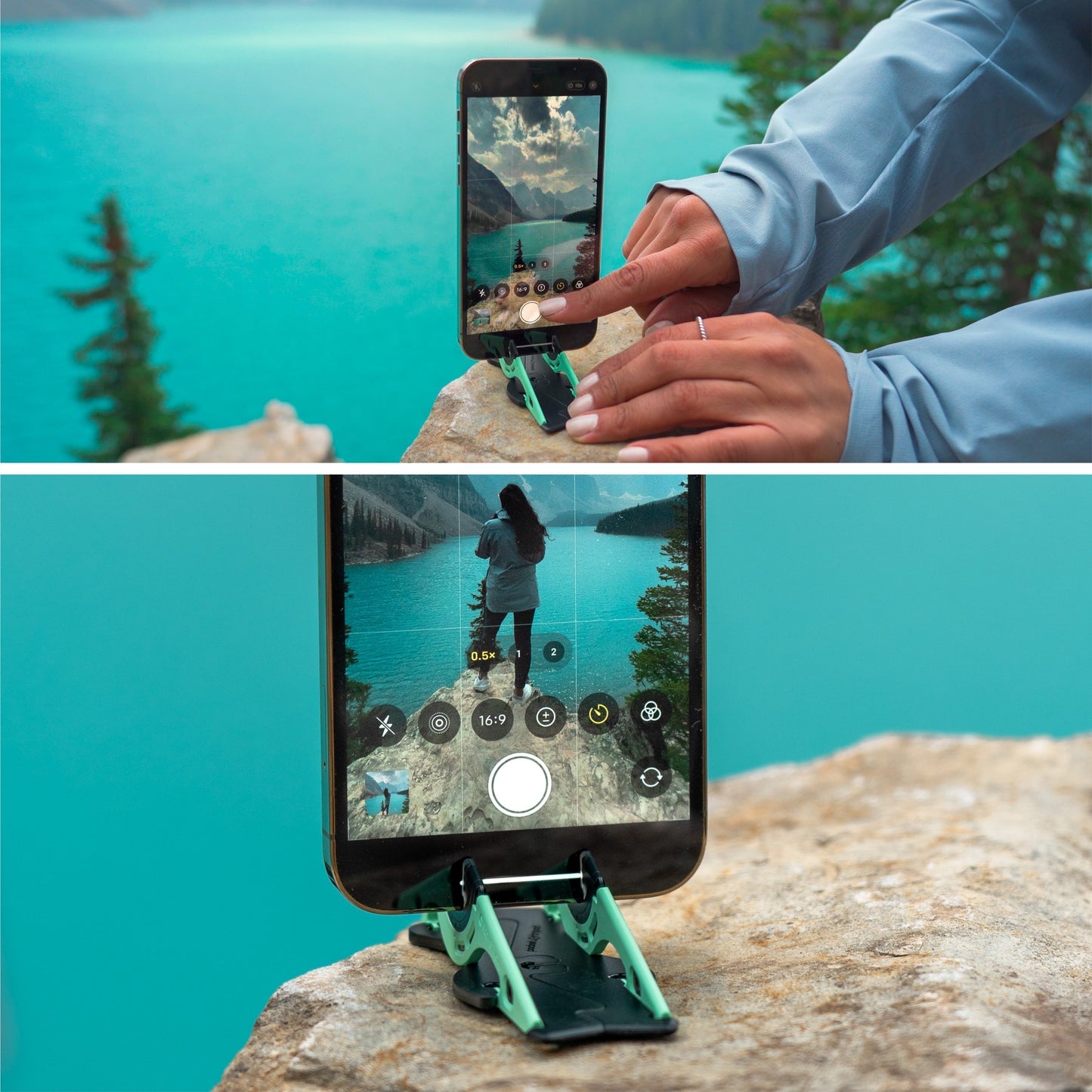 Olvoria | Portable Phone Stand for Perfect Pictures - SnapFold