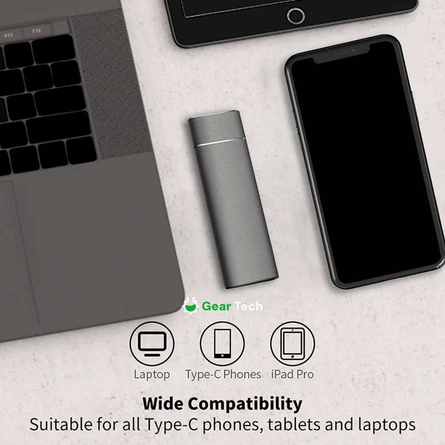 Olvoria | Portable SSD for Large Storage – 5TB External Hard Drive with Lightning Fast Transfer Speed