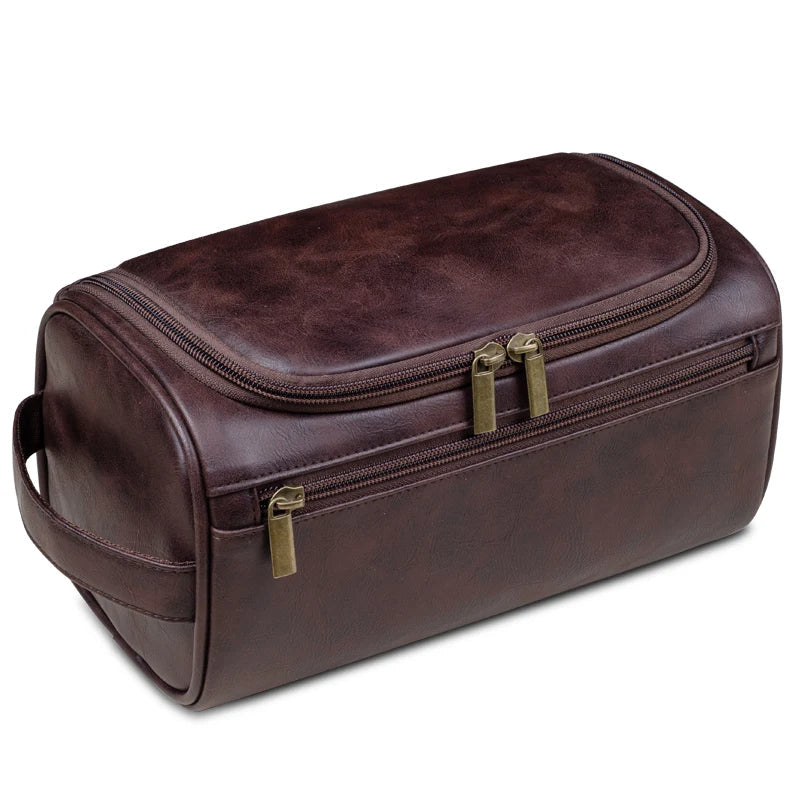 Olvoria | Premium Leather Toiletry Bag for Travelers