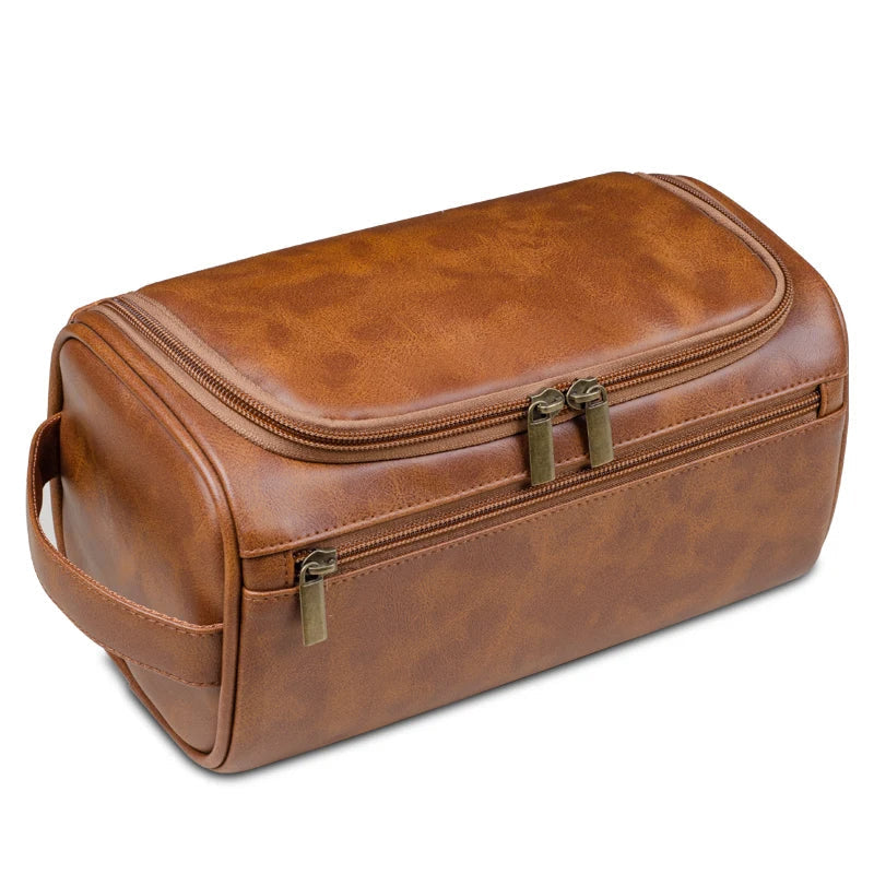 Olvoria | Premium Leather Toiletry Bag for Travelers