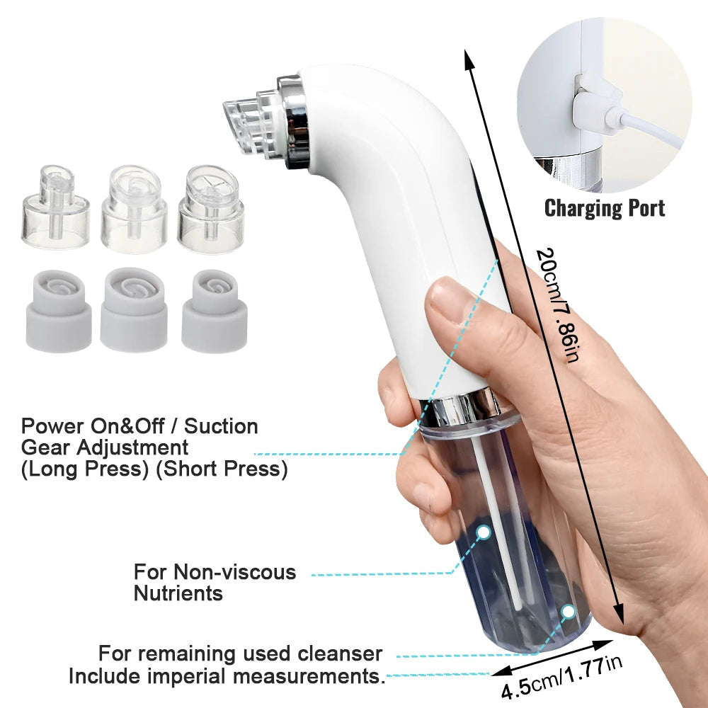 Olvoria | Professional Nose Blackhead Remover Vacuum - Deep Cleansing with Suction Technology