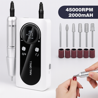 Olvoria | Lima eléctrica profesional recargable para uñas 45000 RPM
