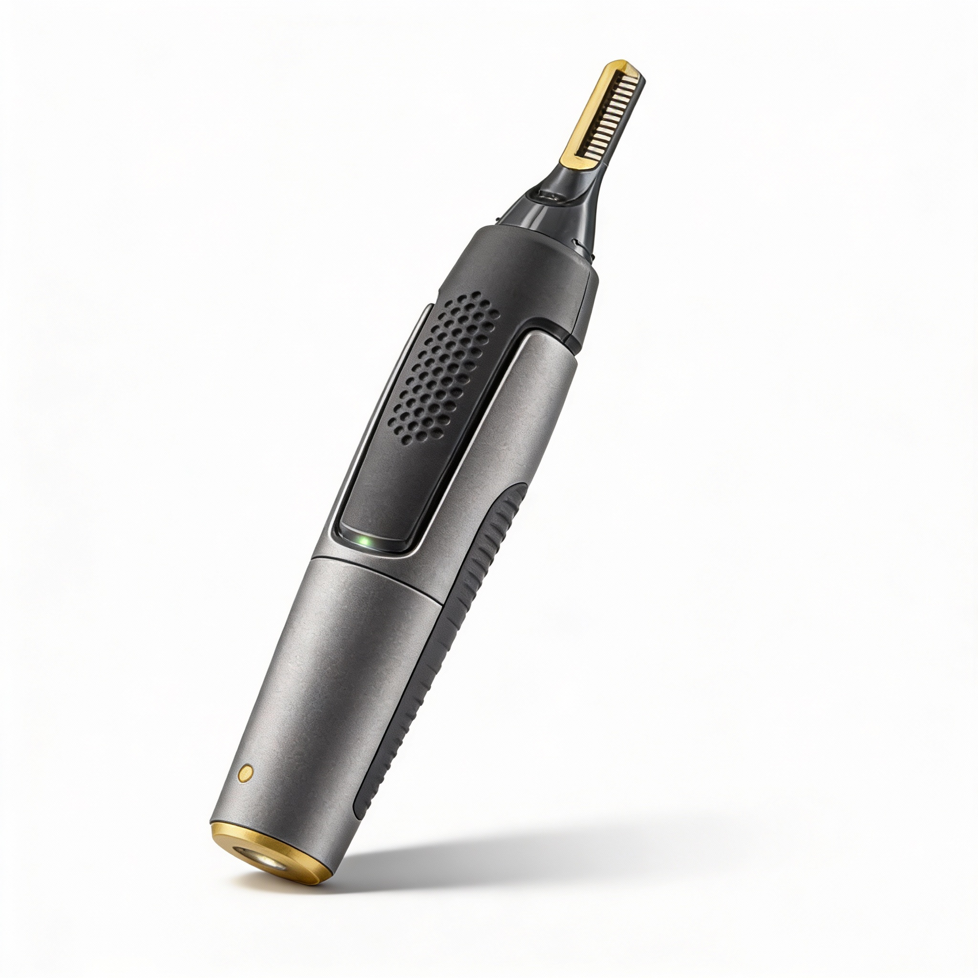 Olvoria | Professional Ultra-Thin Precision Trimmer | Titanium Stainless Steel Blades | Integrated LED Light | Micro-Oscillation Technology | For Nose, Ears & Contours