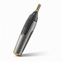 Ropiro | Tondeuse de précision professionnelle ultra-fine | Lames en acier inoxydable titané | Éclairage LED intégré | Technologie de micro-oscillation | Pour le nez, les oreilles et les contours