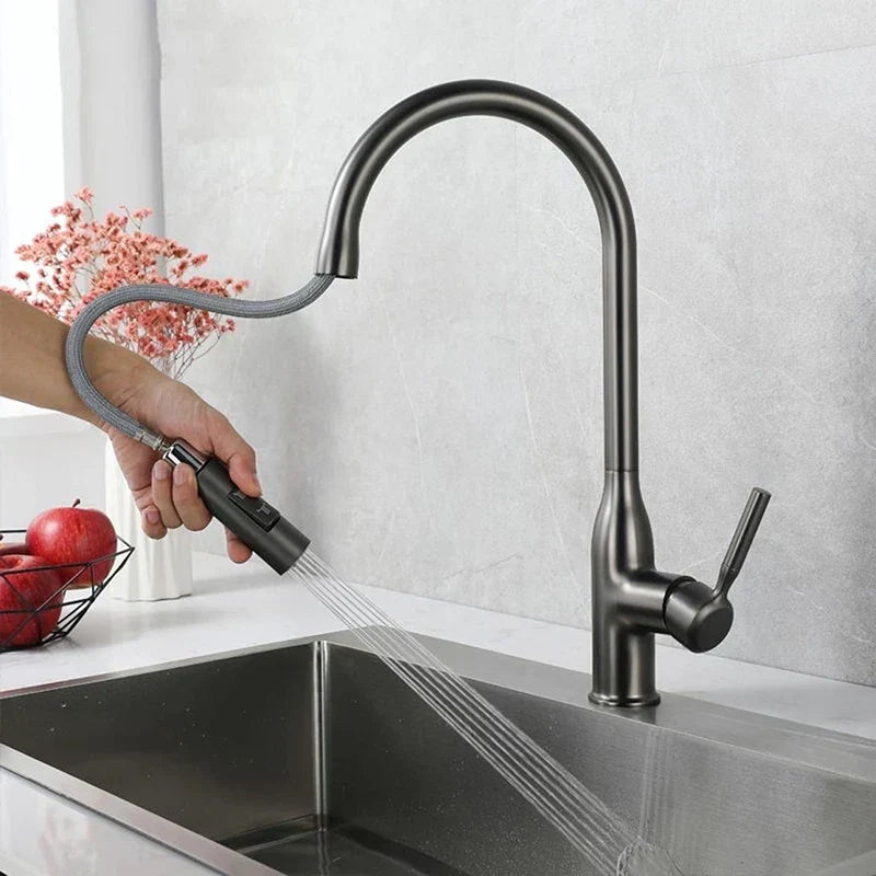 Olvoria | PureFlow - Kitchen Faucet with Pull-Down Hand Shower