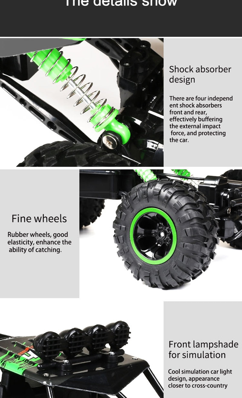 Olvoria | Remote Control Car 4x4 Rock Crawler Monster Truck