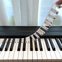 Olvoria | Etiquetas removibles para notas de teclado de piano